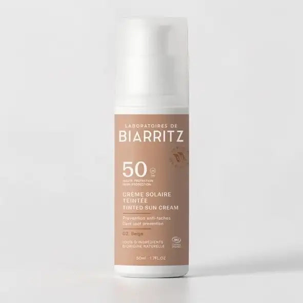 Crème Solaire Teintée Bio — Visage FPS50